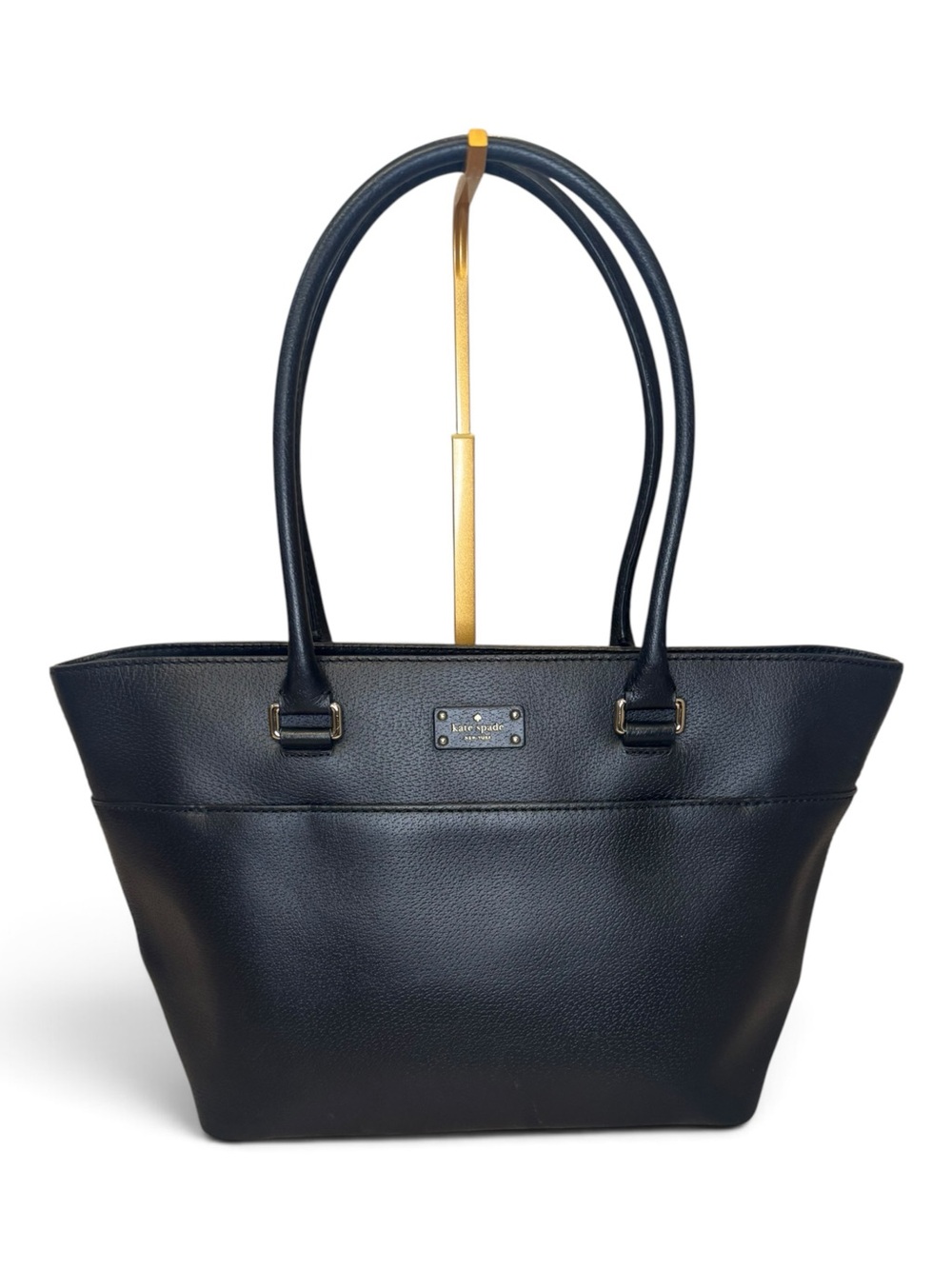 Kate Spade New York Black Pebbled Leather Large Tote Bag